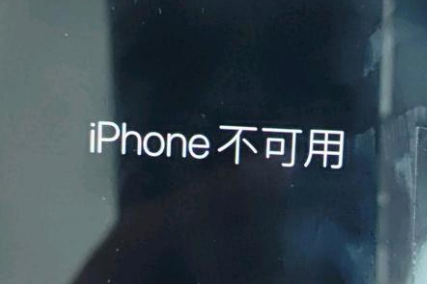 宿豫苹果服务网点分享锁屏界面显示“iPhone 不可用”如何解决 