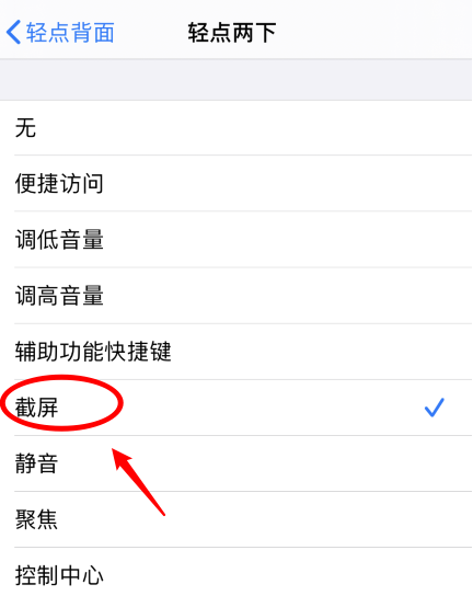 宿豫苹果手机维修分享iPhone12如何启用双击截屏 